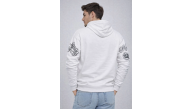 Erkek 3 İplik Pamuklu Kapüşonlu Baskılı SweatShirt hoodie - Beyaz Erkek 3 İplik Pamuklu Kapüşonlu Baskılı SweatShirt hoodie - Beyaz