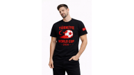 Erkek Türkiye World Cup 2026 Baskılı Tişört Futbol Temalı Forma T-Shirt - Siyah Erkek Türkiye World Cup 2026 Baskılı Tişört Futbol Temalı Forma T-Shirt - Siyah