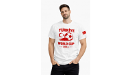 Erkek Türkiye World Cup 2026 Baskılı Tişört Futbol Temalı Forma T-Shirt - Beyaz Erkek Türkiye World Cup 2026 Baskılı Tişört Futbol Temalı Forma T-Shirt - Beyaz