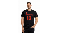 Erkek TÜRKİYE Ay Yıldız Baskılı 10 Numara Forma Tişört Taraftar T-Shirt - Siyah Erkek TÜRKİYE Ay Yıldız Baskılı 10 Numara Forma Tişört Taraftar T-Shirt - Siyah