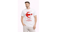 Erkek TÜRKİYE Ay Yıldız Baskılı Taraftar Forma T-Shirt - Beyaz Erkek TÜRKİYE Ay Yıldız Baskılı Taraftar Forma T-Shirt - Beyaz