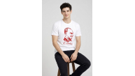 Erkek Atatürk Baskılı Tişört Kısa Kollu Bisiklet Yaka T-Shirt - Beyaz Erkek Atatürk Baskılı Tişört Kısa Kollu Bisiklet Yaka T-Shirt - Beyaz