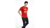 Erkek Atatürk Baskılı Tişört Kısa Kollu Bisiklet Yaka T-Shirt - Kırmızı Erkek Atatürk Baskılı Tişört Kısa Kollu Bisiklet Yaka T-Shirt - Kırmızı