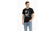 Erkek Atatürk Baskılı Tişört Kısa Kollu Bisiklet Yaka T-Shirt - Siyah Erkek Atatürk Baskılı Tişört Kısa Kollu Bisiklet Yaka T-Shirt - Siyah