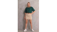 Kadın Regular Fit Tişört Bisiklet Yaka Yazlık Kısa Kol Basıc T-Shirt - Yeşil Kadın Regular Fit Tişört Bisiklet Yaka Yazlık Kısa Kol Basıc T-Shirt - Yeşil
