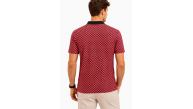 Erkek Pike Kumaş Polo Yaka Desenli Tişört Kısa Kol Yazlık T-Shirt - Kırmızı Erkek Pike Kumaş Polo Yaka Desenli Tişört Kısa Kol Yazlık T-Shirt - Kırmızı