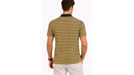 Erkek Pike Kumaş Polo Yaka Desenli Tişört Kısa Kol Yazlık T-Shirt - Sarı Erkek Pike Kumaş Polo Yaka Desenli Tişört Kısa Kol Yazlık T-Shirt - Sarı