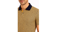 Erkek Pike Kumaş Polo Yaka Desenli Tişört Kısa Kol Yazlık T-Shirt - Sarı Erkek Pike Kumaş Polo Yaka Desenli Tişört Kısa Kol Yazlık T-Shirt - Sarı