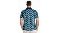 Erkek Pike Kumaş Polo Yaka Palmiye Desenli Tişört Kısa Kol Yazlık T-Shirt - Turkuaz Erkek Pike Kumaş Polo Yaka Palmiye Desenli Tişört Kısa Kol Yazlık T-Shirt - Turkuaz