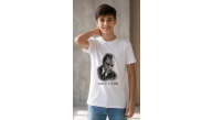 Erkek Çocuk Atatürk Baskılı Tişört Kısa Kollu Bisiklet Yaka T-Shirt - Beyaz Erkek Çocuk Atatürk Baskılı Tişört Kısa Kollu Bisiklet Yaka T-Shirt - Beyaz