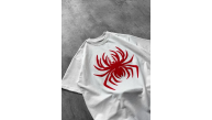 Erkek Örümcek Baskılı Tişört Kısa Kollu Bisiklet Yaka T-Shirt - Beyaz Erkek Örümcek Baskılı Tişört Kısa Kollu Bisiklet Yaka T-Shirt - Beyaz