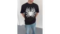 Erkek Örümcek Baskılı Tişört Kısa Kollu Bisiklet Yaka T-Shirt - Siyah Erkek Örümcek Baskılı Tişört Kısa Kollu Bisiklet Yaka T-Shirt - Siyah