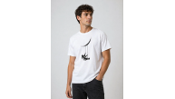 Erkek Astronot Ay Temalı Tişört Kısa Kol Yazlık Bisiklet Yaka T-Shirt - Beyaz Erkek Astronot Ay Temalı Tişört Kısa Kol Yazlık Bisiklet Yaka T-Shirt - Beyaz