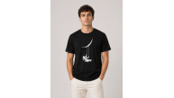 Erkek Astronot Ay Temalı Tişört Kısa Kol Yazlık Bisiklet Yaka T-Shirt - Siyah Erkek Astronot Ay Temalı Tişört Kısa Kol Yazlık Bisiklet Yaka T-Shirt - Siyah