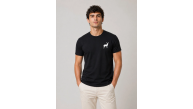 Erkek Minimal Geyik Logolu Tişört Bisiklet Yaka Kısa kol Yazlık T-Shirt - Siyah Erkek Minimal Geyik Logolu Tişört Bisiklet Yaka Kısa kol Yazlık T-Shirt - Siyah