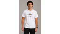 Erkek Müzik Temalı Baskılı Tişört Bisiklet Yaka Kısa Kol T-Shirt - Beyaz Erkek Müzik Temalı Baskılı Tişört Bisiklet Yaka Kısa Kol T-Shirt - Beyaz