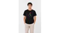 Erkek Kore Parmak Kalp Aşk Temalı Minimal Baskılı Tişört Yazlık Kısa Kol T-Shirt - Siyah Erkek Kore Parmak Kalp Aşk Temalı Minimal Baskılı Tişört Yazlık Kısa Kol T-Shirt - Siyah