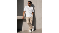 Erkek Minimal Kedi Çizim Baskılı Tişört Kısa Kol Yazlık T-Shirt - Beyaz Erkek Minimal Kedi Çizim Baskılı Tişört Kısa Kol Yazlık T-Shirt - Beyaz