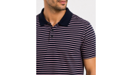 Erkek Pike Kumaş Gül Kurusu Çizgili Polo Yaka Tişört Kısa Kol T-Shirt - Siyah Erkek Pike Kumaş Gül Kurusu Çizgili Polo Yaka Tişört Kısa Kol T-Shirt - Siyah