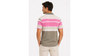 Erkek Flamlı Penye Çizgili Polo Yaka Tişört Kısa Kol Yazlık T-Shirt - Gri Erkek Flamlı Penye Çizgili Polo Yaka Tişört Kısa Kol Yazlık T-Shirt - Gri
