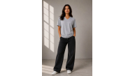 Kadın V Yaka Basic Tişört Kısa Kol Yazlık Regular Fit T-Shirt - Gri Kadın V Yaka Basic Tişört Kısa Kol Yazlık Regular Fit T-Shirt - Gri