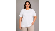 Kadın Battal Big Size Basic Tişört Bisiklet Yaka Rahat Kalıp T-Shirt - Beyaz Kadın Battal Big Size Basic Tişört Bisiklet Yaka Rahat Kalıp T-Shirt - Beyaz