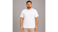 Erkek Battal Big Size Basic Tişört Bisiklet Yaka Rahat Kalıp T-Shirt - Beyaz Erkek Battal Big Size Basic Tişört Bisiklet Yaka Rahat Kalıp T-Shirt - Beyaz