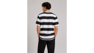 Erkek Çizgili Oversize Tişört Bisiklet Yaka Kısa Kol Yazlık T-Shirt - Siyah Erkek Çizgili Oversize Tişört Bisiklet Yaka Kısa Kol Yazlık T-Shirt - Siyah