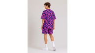 Erkek Çocuk Oversize Kalıp Pubg Bape X Shark Nakışlı Cepli Şort Takım - Mor Erkek Çocuk Oversize Kalıp Pubg Bape X Shark Nakışlı Cepli Şort Takım - Mor