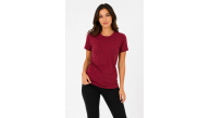 Kadın Basic Tişört Bisiklet Yaka Kısa Kol Günlük Yazlık Slim fit T-Shirt - Bordo Kadın Basic Tişört Bisiklet Yaka Kısa Kol Günlük Yazlık Slim fit T-Shirt - Bordo