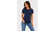 Kadın Basic Tişört Bisiklet Yaka Kısa Kol Günlük Yazlık Slim fit T-Shirt - Lacivert Kadın Basic Tişört Bisiklet Yaka Kısa Kol Günlük Yazlık Slim fit T-Shirt - Lacivert