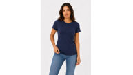 Kadın Basic Tişört Bisiklet Yaka Kısa Kol Günlük Yazlık Slim fit T-Shirt - Lacivert Kadın Basic Tişört Bisiklet Yaka Kısa Kol Günlük Yazlık Slim fit T-Shirt - Lacivert