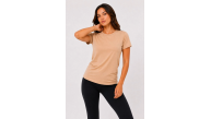 Kadın Basic Tişört Bisiklet Yaka Kısa Kol Günlük Yazlık Slim fit T-Shirt - Bej Kadın Basic Tişört Bisiklet Yaka Kısa Kol Günlük Yazlık Slim fit T-Shirt - Bej