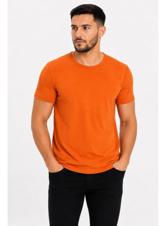 Erkek Basic Tişört Bisiklet Yaka Kısa Kol Günlük Yazlık Slim fit T-Shirt - Turuncu Erkek Basic Tişört Bisiklet Yaka Kısa Kol Günlük Yazlık Slim fit T-Shirt - Turuncu