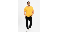 Erkek Basic Tişört Bisiklet Yaka Kısa Kol Günlük Yazlık Slim fit T-Shirt - Sarı Erkek Basic Tişört Bisiklet Yaka Kısa Kol Günlük Yazlık Slim fit T-Shirt - Sarı
