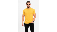 Erkek Basic Tişört Bisiklet Yaka Kısa Kol Günlük Yazlık Slim fit T-Shirt - Sarı Erkek Basic Tişört Bisiklet Yaka Kısa Kol Günlük Yazlık Slim fit T-Shirt - Sarı