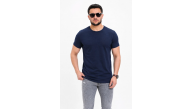 Erkek Basic Tişört Bisiklet Yaka Kısa Kol Günlük Yazlık Slim fit T-Shirt - Lacivert Erkek Basic Tişört Bisiklet Yaka Kısa Kol Günlük Yazlık Slim fit T-Shirt - Lacivert