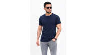 Erkek Basic Tişört Bisiklet Yaka Kısa Kol Günlük Yazlık Slim fit T-Shirt - Lacivert Erkek Basic Tişört Bisiklet Yaka Kısa Kol Günlük Yazlık Slim fit T-Shirt - Lacivert