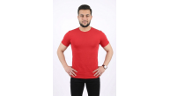 Erkek Basic Tişört Bisiklet Yaka Kısa Kol Günlük Yazlık Slim fit T-Shirt - Kırmızı Erkek Basic Tişört Bisiklet Yaka Kısa Kol Günlük Yazlık Slim fit T-Shirt - Kırmızı