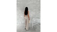Kadın Ayrobin Oversize Kadın Pantalon - Bej Kadın Ayrobin Oversize Kadın Pantalon - Bej