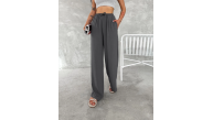 Kadın Ayrobin Oversize Kadın Pantolon - Füme Kadın Ayrobin Oversize Kadın Pantolon - Füme