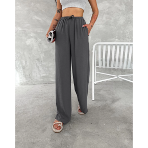 Kadın Ayrobin Oversize Kadın Pantolon - Füme