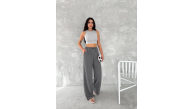 Kadın Ayrobin Oversize Kadın Pantolon - Füme Kadın Ayrobin Oversize Kadın Pantolon - Füme