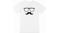 Babalar Günü Hediye Baba Temalı Baskılı Oversize Bisiklet Yaka T-shirt - Beyaz