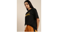 Kadın Kısa Kol Yazlık Tişört Bisiklet Yaka BASIC Baskılı T-Shirt - Siyah Kadın Kısa Kol Yazlık Tişört Bisiklet Yaka BASIC Baskılı T-Shirt - Siyah
