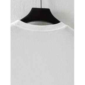 Erkek Baskılı T-Shirt Kısa Kol Bisiklet Yaka Regular Fit Yazlık Tişört - Beyaz