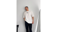 Erkek Ön ve Arka Baskılı T-Shirt Kısa Kol Bisiklet Yaka Regular Fit Tişört - Beyaz Erkek Ön ve Arka Baskılı T-Shirt Kısa Kol Bisiklet Yaka Regular Fit Tişört - Beyaz