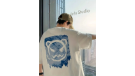 Erkek Tişört Bisiklet Yaka Kore sevimli ayı baskı Kısa Kol T-Shirt - Beyaz Erkek Tişört Bisiklet Yaka Kore sevimli ayı baskı Kısa Kol T-Shirt - Beyaz