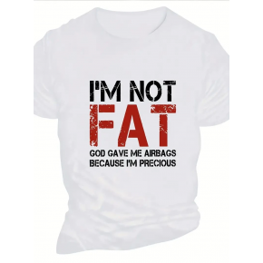 Erkek Baskılı T-Shirt Kısa Kol Bisiklet Yaka Regular Fit Yazlık Tişört - Beyaz