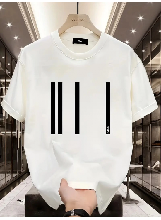 Kadın Kısa Kol Yazlık Tişört Bisiklet Yaka Baskılı Oversize T-Shirt - Beyaz Kadın Kısa Kol Yazlık Tişört Bisiklet Yaka Baskılı Oversize T-Shirt - Beyaz